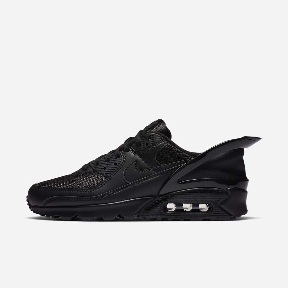 Sneakers Nike Air Max 90 FlyEase Noir 4526-137 Black/Black/Black Homme | KNQ-22489093